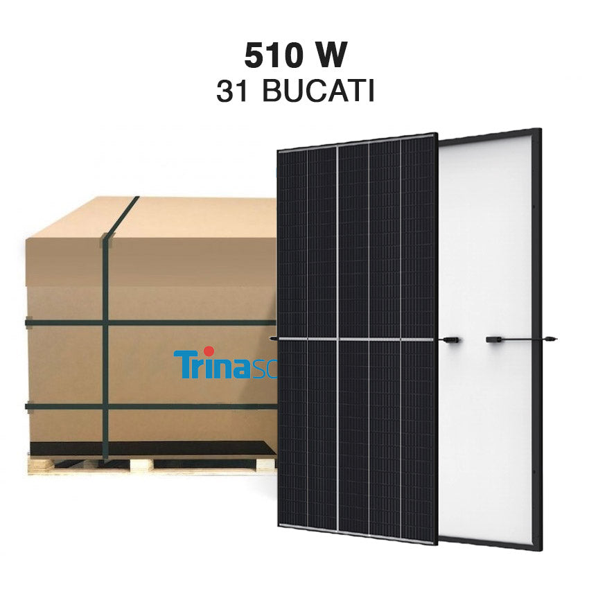 Palet panouri fotovoltaice Trina Solar 510 W monocristaline Vertex TSM-DE18M.08(II) (31 bucati)